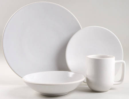 Colorstone White (Not Textured, Matte) 4 Piece Place Setting