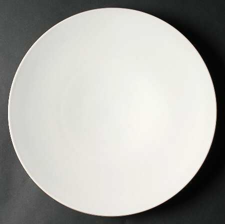 Colorstone White (Not Textured, Matte) 12" Chop Plate (Round Platter)