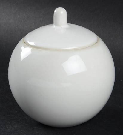 Colorstone White (Textured) Sugar Bowl & Lid