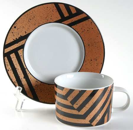 Copperfields Flat Cup & Saucer Set