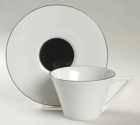 Deux Par Deux Flat Cup & Saucer Set