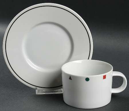 Elements Flat Cup & Saucer Set by Sasaki