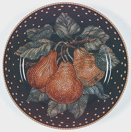 Fruit Mosaic Luncheon Plate