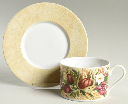 Harvest Flat Cup & Saucer Set