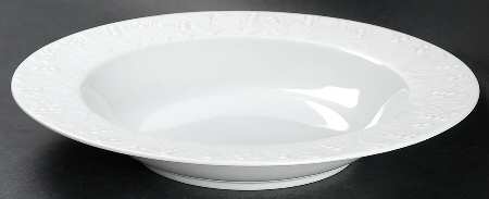 Lily of The Valley Large Rim Soup Bowl