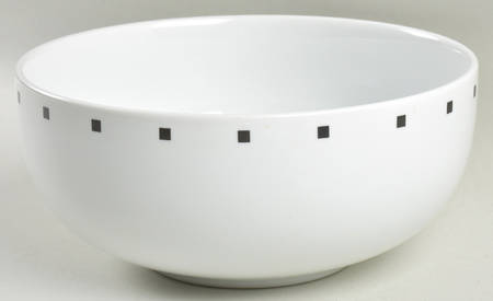 Metropolis Black 8" Round Vegetable Bowl