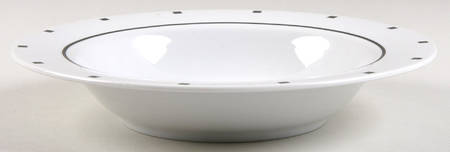 Metropolis Black Large Rim Soup Bowl