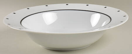 Metropolis Black 10" Round Vegetable Bowl