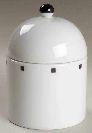 Metropolis Black Sugar Bowl & Lid