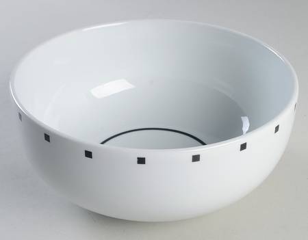 Metropolis Black 8" Round Vegetable Bowl