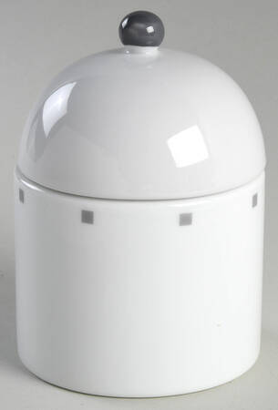 Metropolis Grey Sugar Bowl & Lid