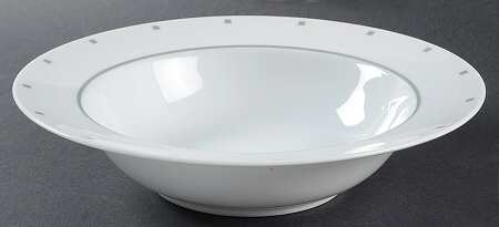 Metropolis Grey 10" Round Vegetable Bowl