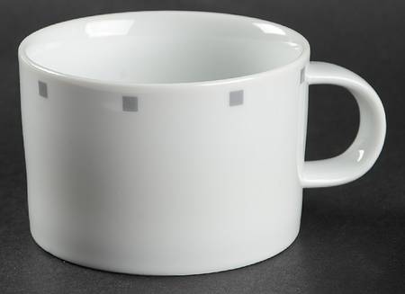 Metropolis Grey Flat Cup