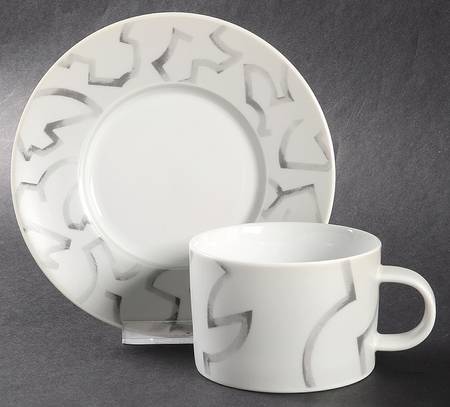 Millenia Flat Cup & Saucer Set