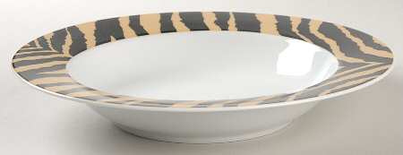 Morocco Beige Large Rim Soup Bowl
