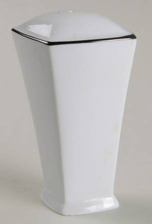 Normandie Noir (Black Trim) Salt Shaker