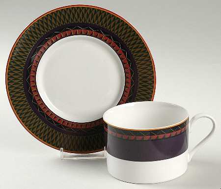 Oasis Flat Cup & Saucer Set