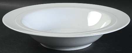 Orbit White 10" Round Vegetable Bowl