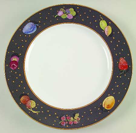 Ravenna Charcoal 12" Chop Plate (Round Platter)