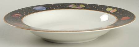Ravenna Charcoal Rim Soup Bowl