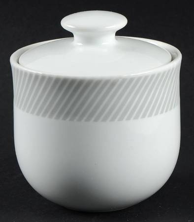 Regency Gray Sugar Bowl & Lid