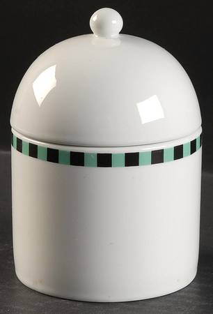 Register (Green & Black) Sugar Bowl & Lid