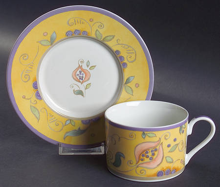 Sevilla Flat Cup & Saucer Set