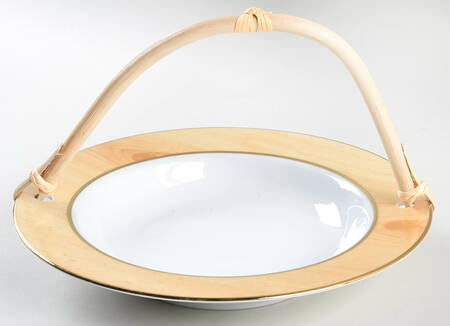 Sirius 7''-7 1/4'' Basket W/Bamboo Handle HC