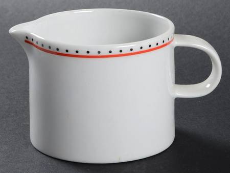 Swiss Dots Red Creamer