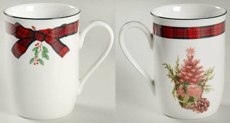 Tartan Plaid Red Classic Accent Mug