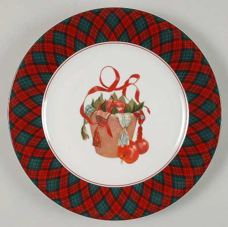 Tartan Plaid Red Classic Accent Salad Plate