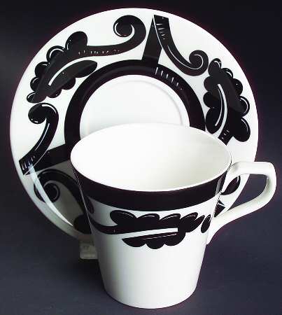 Vendome Flat Cup & Saucer Set