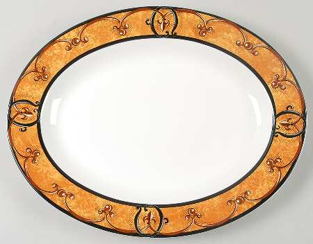 Villa De Fortuna 14" Oval Serving Platter