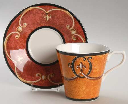 Villa De Fortuna Flat Cup & Saucer Set