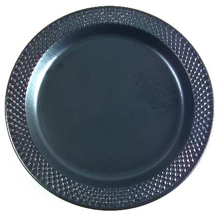 Waffle Black Salad Plate