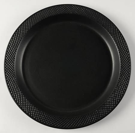 Waffle Black 12" Chop Plate (Round Platter)