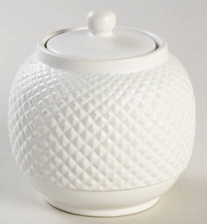 Waffle Parchment Sugar Bowl & Lid