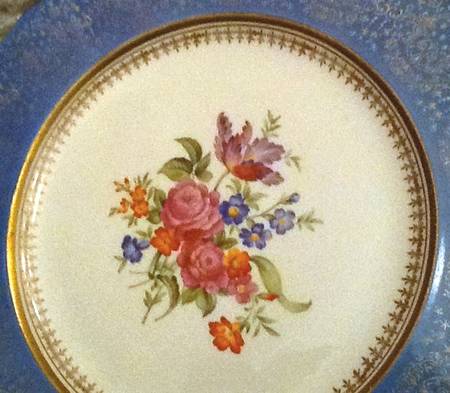 2004 Blue Dinner Plate
