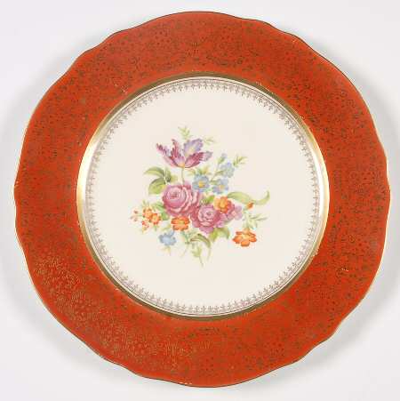 2004 Red Dinner Plate