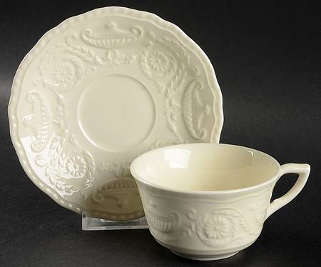 Adam Antique Flat Cup & Saucer Set