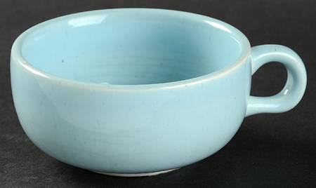 American Modern Glacier Blue Flat Cup