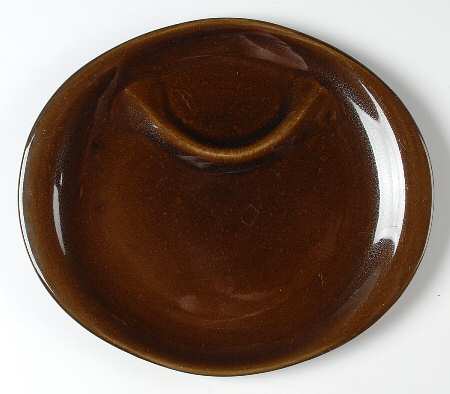 American Modern Black Chutney Snack Plate