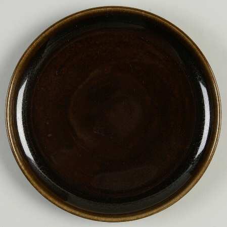 American Modern Black Chutney Bread & Butter Plate