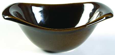 American Modern Black Chutney Open Sauce Boat