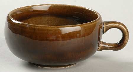 American Modern Black Chutney Flat Cup