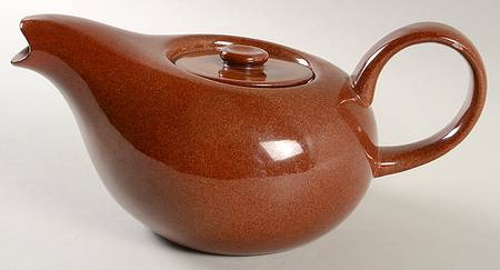 American Modern Brown Teapot & Lid