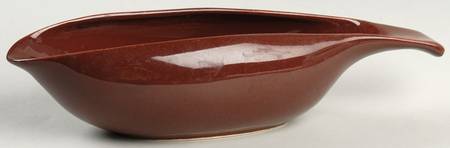 American Modern Brown Gravy Boat