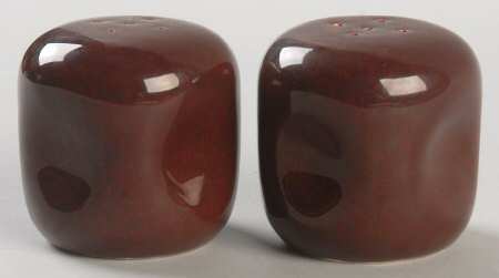 American Modern Brown Salt & Pepper Set