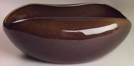 American Modern Brown 11" Large Salad Serving Bowl