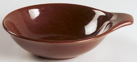 American Modern Brown Lugged Fruit/Dessert (Sauce) Bowl